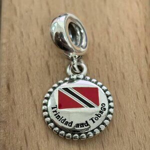 Pandora Republic of Trinidad and Tobago Charm, S925 Silver Bracelets
